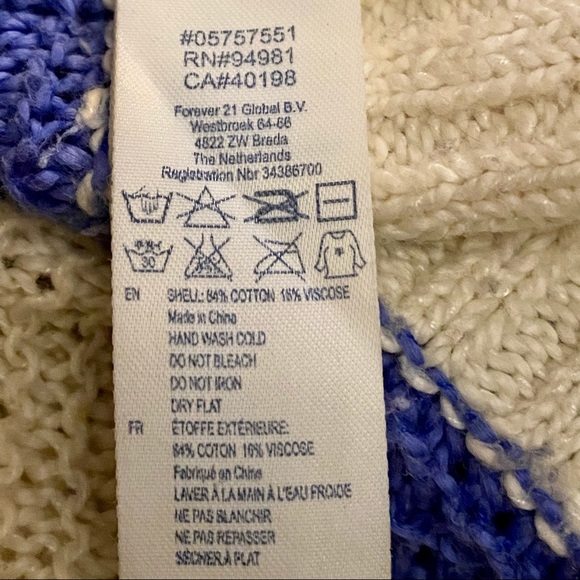 I LOVE H81 Striped Lightweight Sweater - Picture 5 of 5